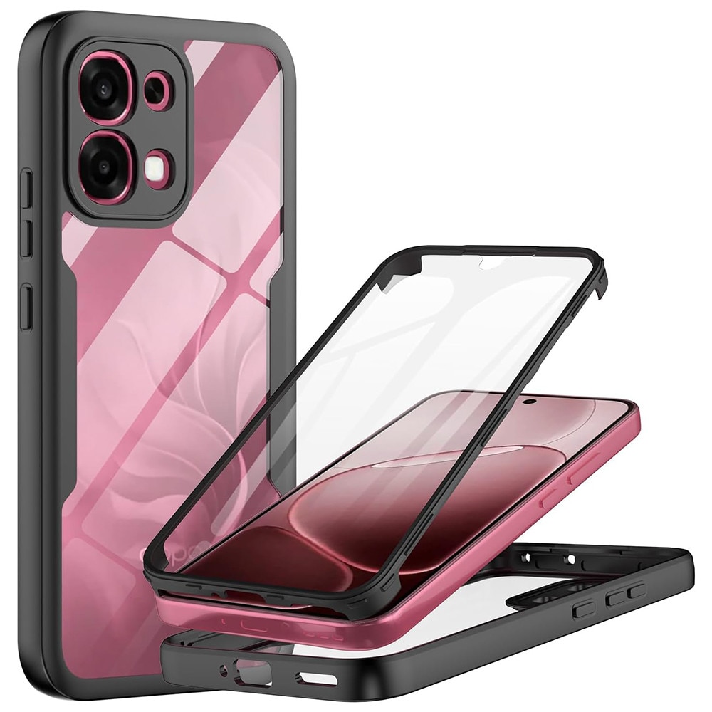 Husa pentru Oppo A6 Pro 4G / A6 Pro 5G + Folie - Techsuit ColorVerse 360 Series - Black