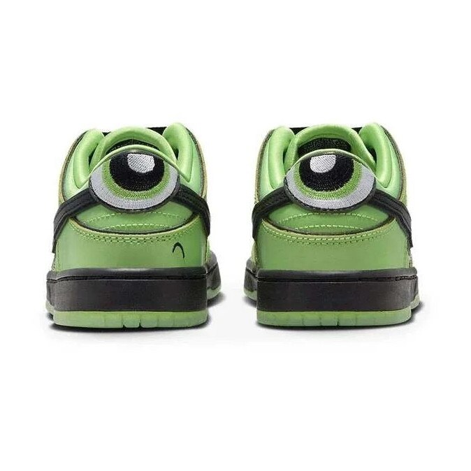 Pantofi sport copii, Nike Dunk SB Low x The Powerpuff Girls, verde