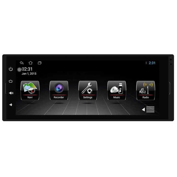 Dedikált navigáció VW, AUDI, OPEL, DACIA, FORD, NISSAN, TOYOTA, 4 GB RAM 64 GB ROM 1DIN, 8 magos + SIM 4G 6,9 hüvelykes, Android 14, tükör link, tolatókamera -