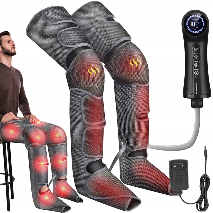 Aparat vibromasaj multifunctional, 3 programe, 5 nivele intensitate, termic 40-50C, design modular