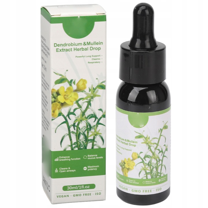 Mini-aparat de masaj, Dendrobium si Lumanarica, pentru sistem respirator, 30 ml