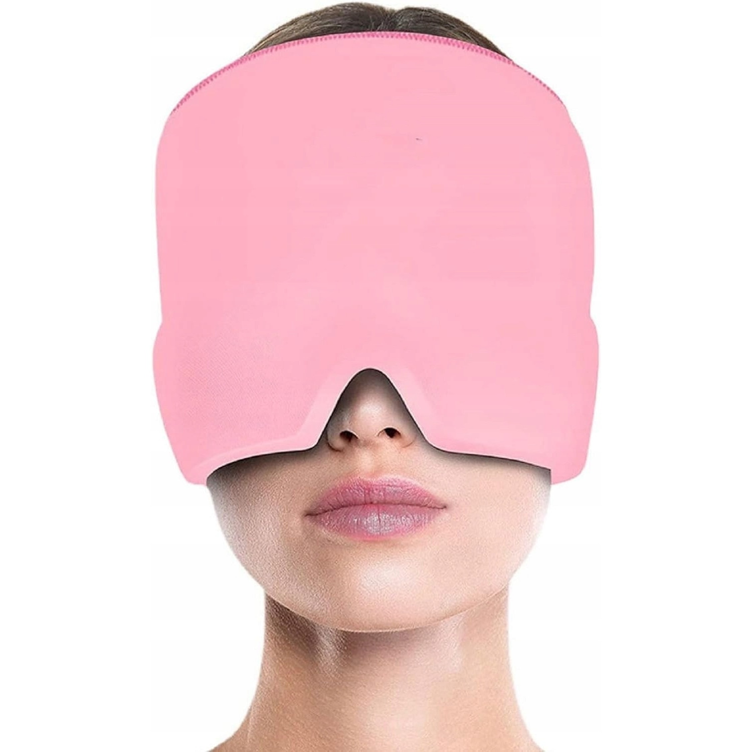 Masca Roz Masca Gel Terapeutică pentru Migrene, Alinare Naturală, Roz, 360° - eMAG.ro