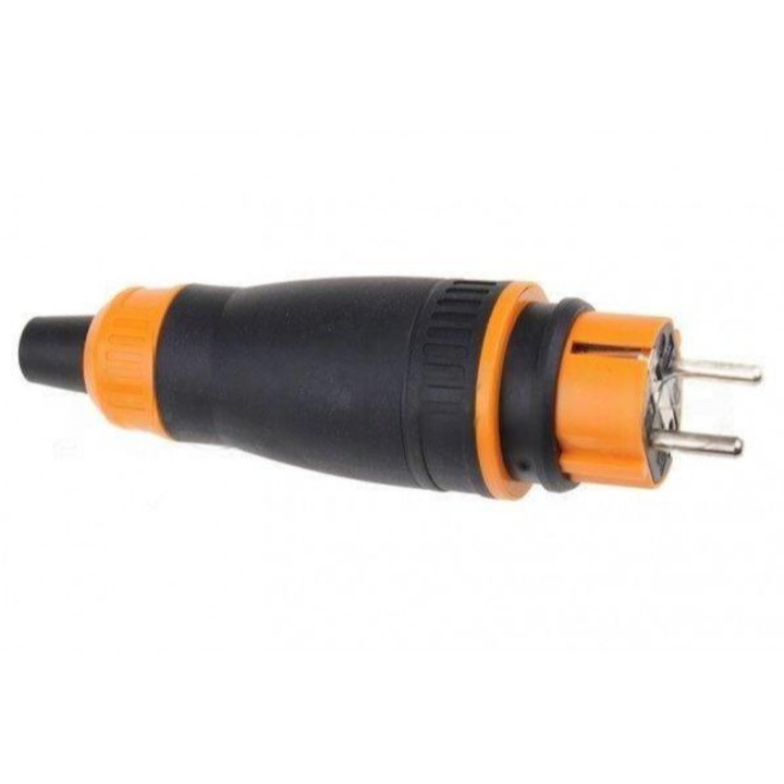 Stecher de cauciuc Universal 16A IP44 pro, pentru medii umede, adaptor