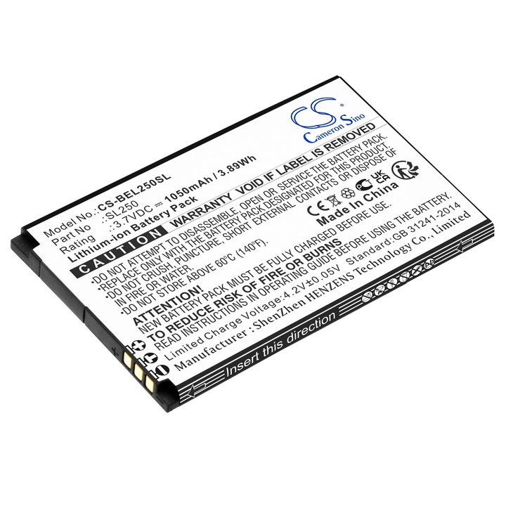 Baterie TECHTEK CS-BEL250SL Li-ion 1050mAh