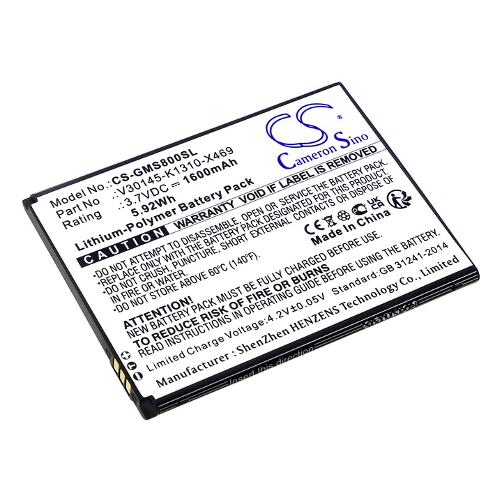 Baterie TECHTEK CS-GMS800SL Li-Polymer 1600mAh