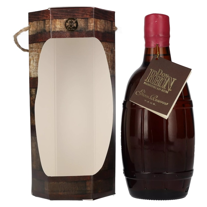 Rom Don Rhon Gran Reserva, aromat, 37.5% vol., 0.7l, în cutie cadou ...
