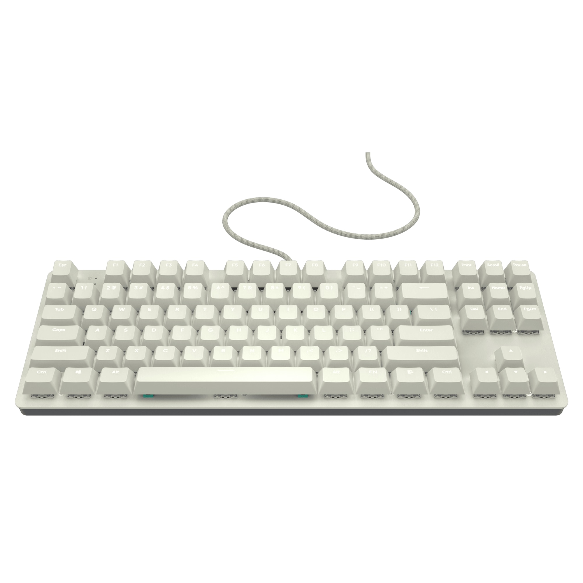 Tastatura Mecanica Gaming Nubi NK87 Alb ANSI US - eMAG.ro