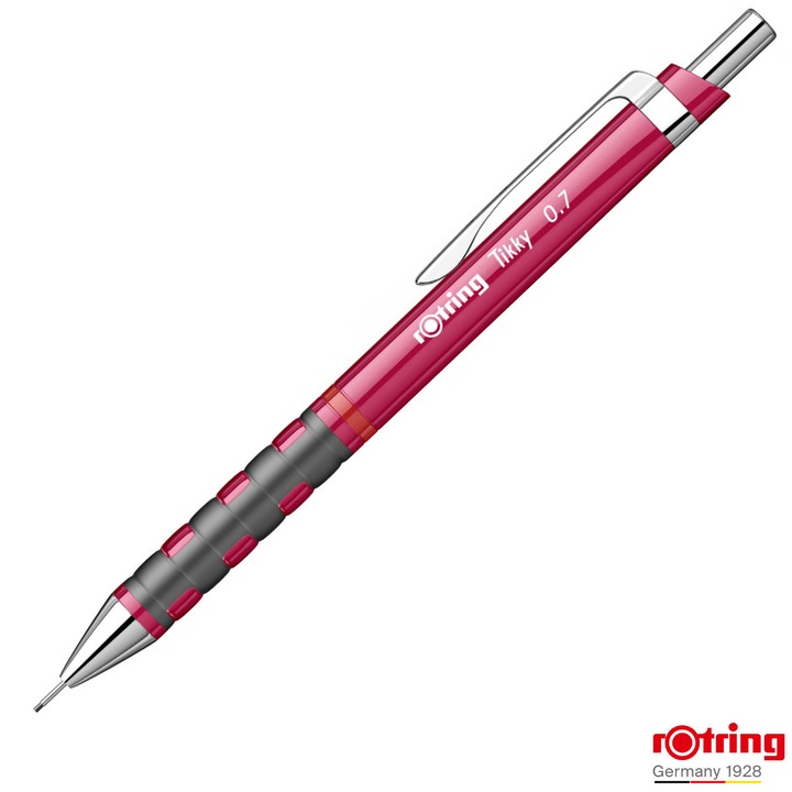 Creion Mecanic 0.7mm cu Design Modern si Grip Ergonomic pentru Scris, Creativitate si Stil Indraznet, Rotring Tikky 3 Magenta