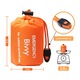 Sac de Dormit Termic de Urgenta, Bivvy Bag Impermeabil pentru Supravietuire, Reflecta 90% din Caldura Corporala, cu Fluier, Portabil pentru Camping, Drumetii si Auto, Portocaliu