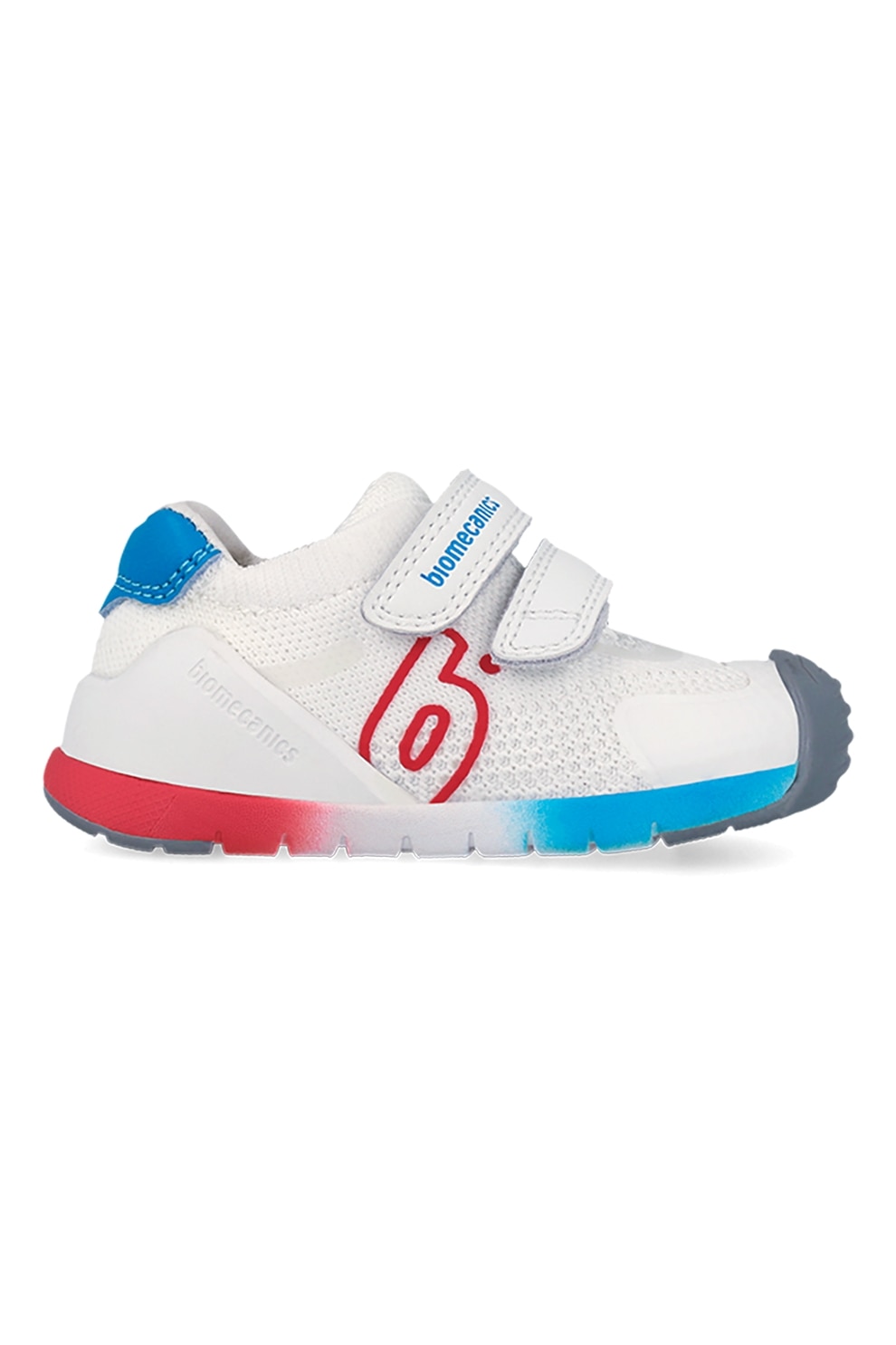 Skechers, Pantofi sport cu banda velcro Shark-Bots, Rosu