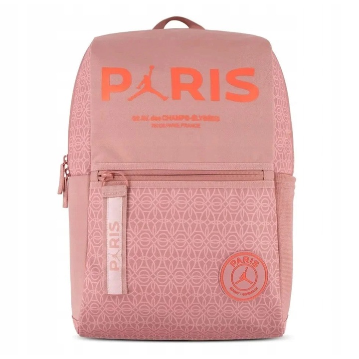Rucsac școlar Jordan PSG 9A0802-AID, 24L, roz ruginiu, pentru laptop până la 15"