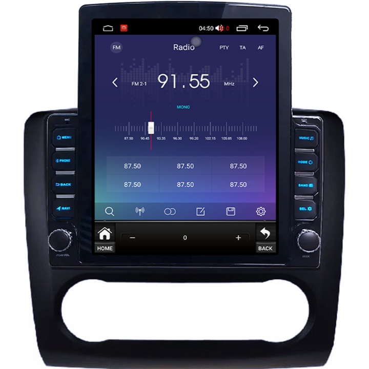 Navigáció dedikált Ford Focus 2004-2011 Automata Klímához, Tesla Stílus, 8GB RAM 128GB ROM, Octacore, Android 13, QLED Kijelző 10.25", DSP, Carplay&Android Auto, SIM 4G, Aktív Ventilátor