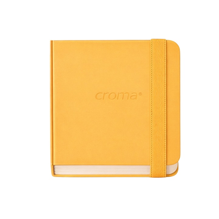 Caiet acuarela portabil 10x10 cm, 300 g/m, 36 file, coperta moale, multicolor, set accesoriu