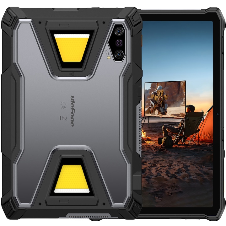 Ulefone Armor Pad 5 Ultra projektor tablet, Dual SIM, 5G, Wi-Fi, 11" 90Hz IPS, 32GB RAM, 512GB, Kamera 64+64MP / 32MP, Videó projektor, SOS lámpa 2000 lm, Sztereó, GPS, NFC, 24200mAh, Android 15