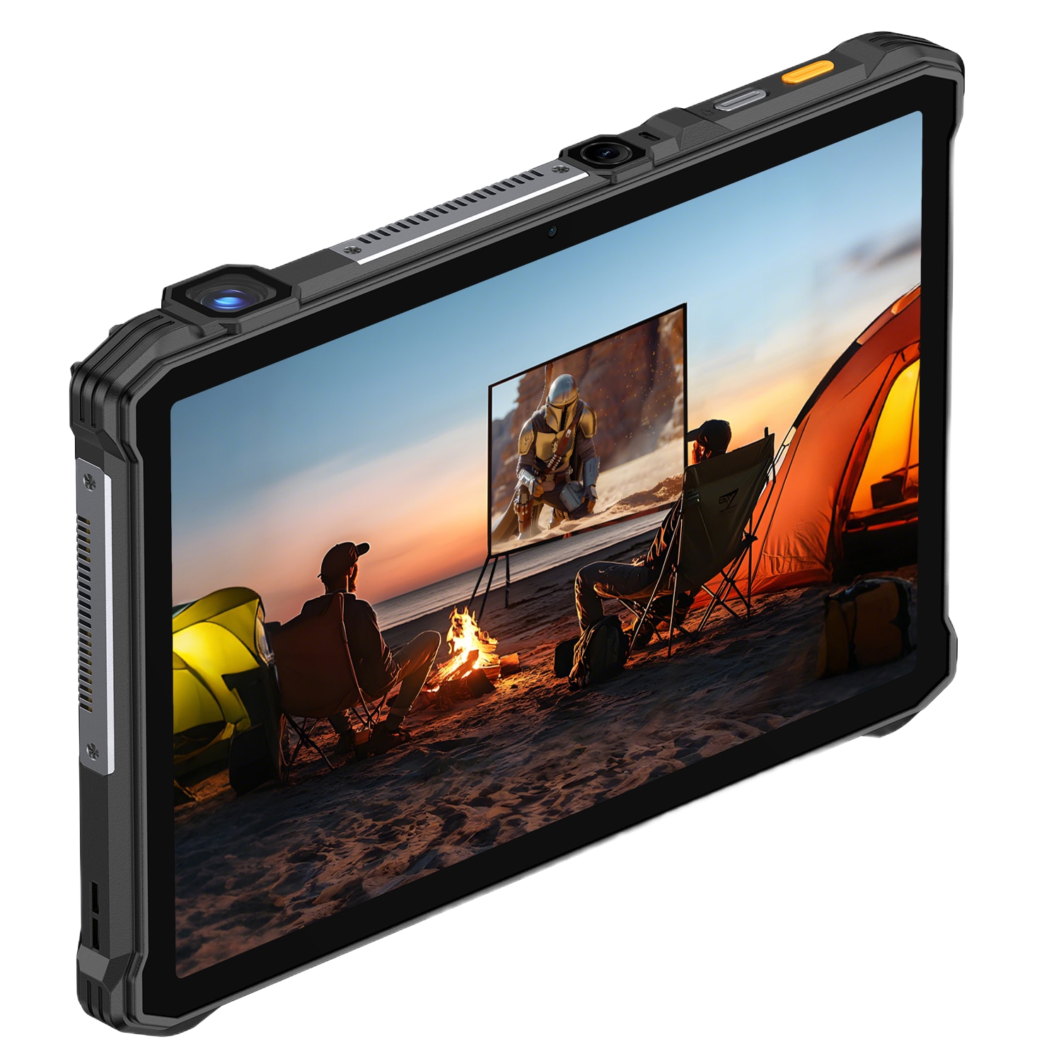 Tableta Ulefone Armor Pad 5 Ultra Projector, Dual SIM, 5G, Wi-Fi, 11" 90Hz IPS, 32GB RAM, 512GB, Camera 64+64MP / 32MP, Proiector Video, Lanterna SOS 2000 lm, Stereo, GPS, NFC, 24200mAh, Android 15