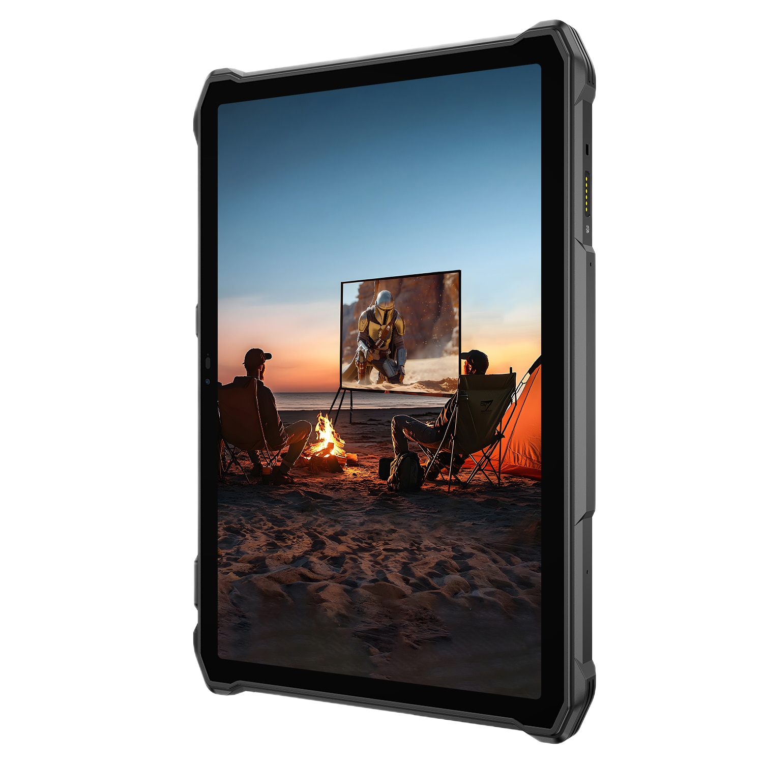 Tableta Ulefone Armor Pad 5 Ultra Projector, Dual SIM, 5G, Wi-Fi, 11" 90Hz IPS, 32GB RAM, 512GB, Camera 64+64MP / 32MP, Proiector Video, Lanterna SOS 2000 lm, Stereo, GPS, NFC, 24200mAh, Android 15