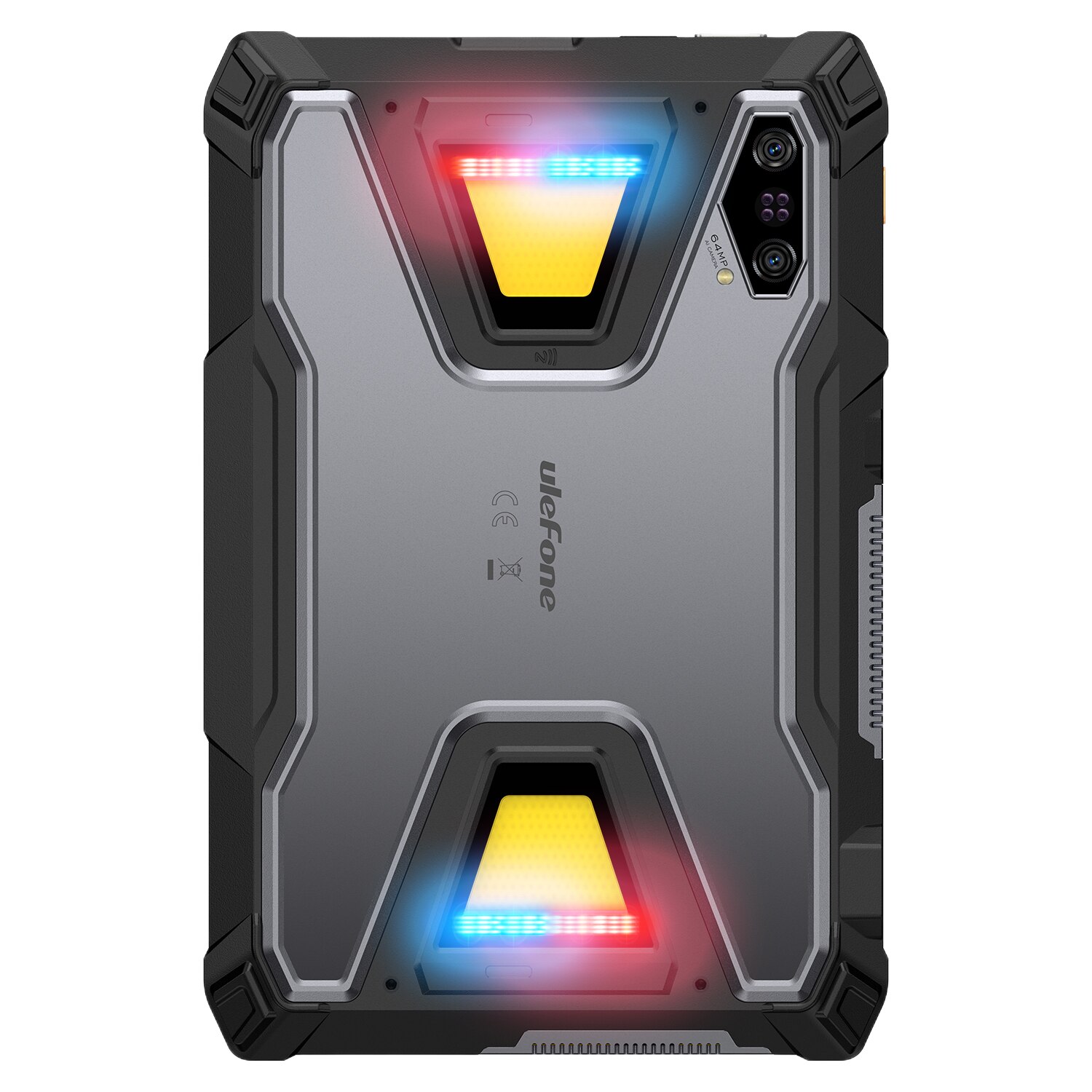 Tableta Ulefone Armor Pad 5 Ultra Projector, Dual SIM, 5G, Wi-Fi, 11" 90Hz IPS, 32GB RAM, 512GB, Camera 64+64MP / 32MP, Proiector Video, Lanterna SOS 2000 lm, Stereo, GPS, NFC, 24200mAh, Android 15