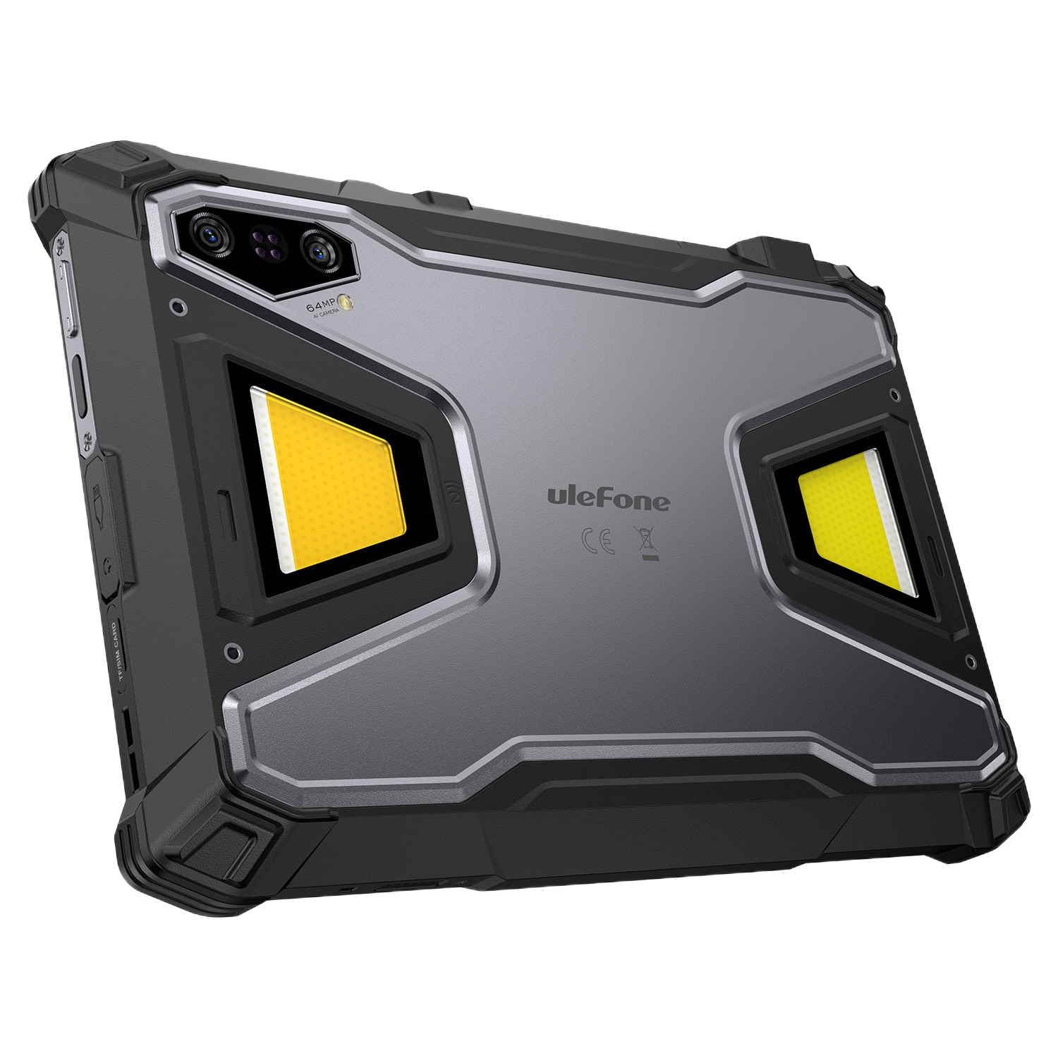 Tableta Ulefone Armor Pad 5 Pro, Dual SIM, 5G, Wi-Fi, 11" 90Hz IPS, 32GB RAM, 512GB, Camera 64+64MP / 32MP, Lanterna SOS 2000 lm, Stereo, GPS, NFC, 24200mAh, Android 15