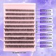 Set gene false individuale tip smoc 200F, 200 lashes, 40D, fibra artificiala, reutilizabile