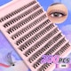 Set gene false individuale tip smoc 200F, 200 lashes, 40D, fibra artificiala, reutilizabile
