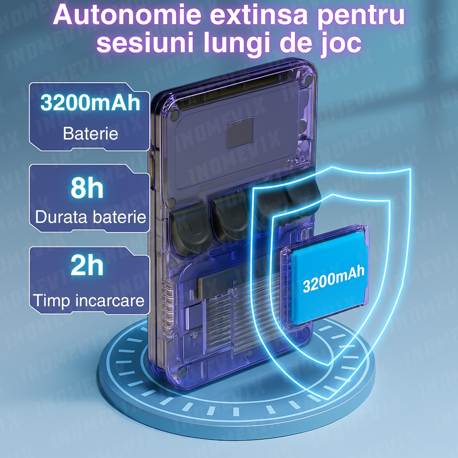 Consola retro portabila R36S 64GB cu jocuri, 15000 jocuri, ArkOS 2.0, IPS LCD 3.5" 640x480, CPU RK3326, GPU MALI-G31MP2, 1GB DDR3L, Emulator N64 PSP PS1 PlayStation Sega