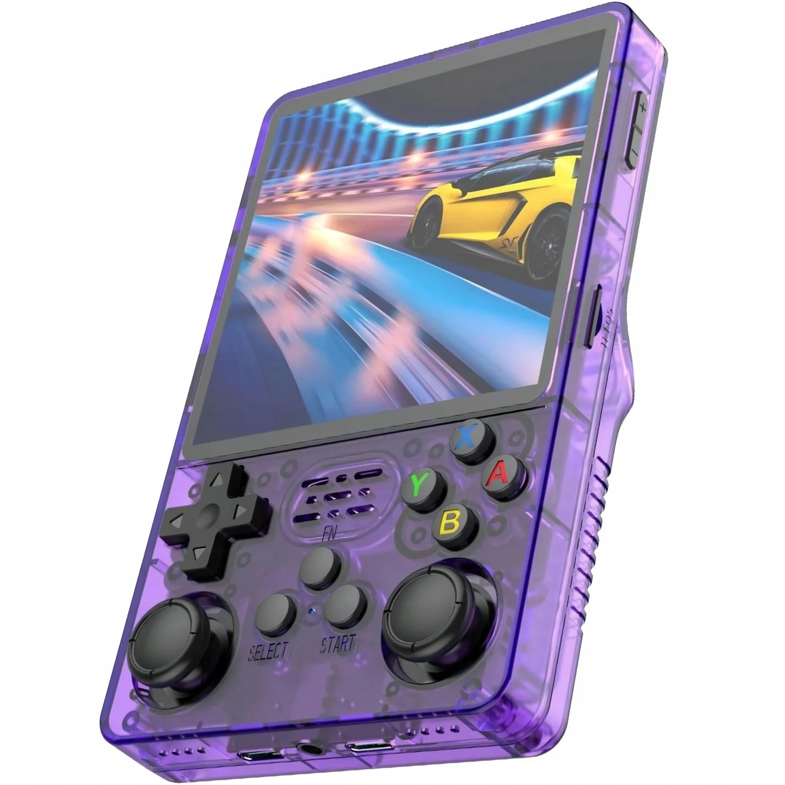 Consolă portabilă NewEvo R36S, 64GB, joystick dual 3D, ecran IPS 3.5", Violet