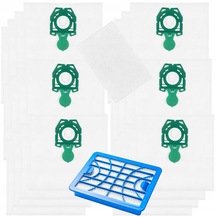 Set 24 Sacii Sintetici pentru Aspirator Zelmer Orion 1500 cu Filtru HEPA, Durabili, Eficienti