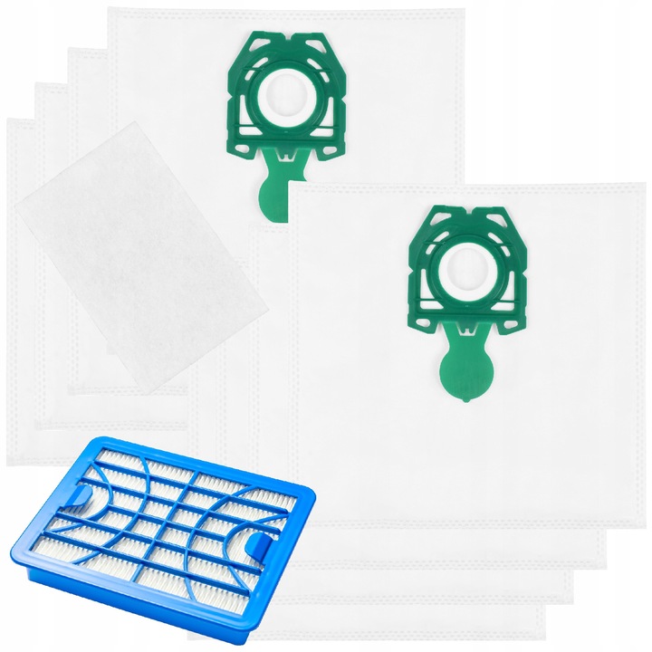 Set 8 Saculeti Sintetici Aspirator Zelmer Orion 1500 + Filtru HEPA