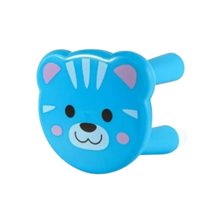 Scaun pentru copii, clini, design Pisica, albastru, 23x22x21cm