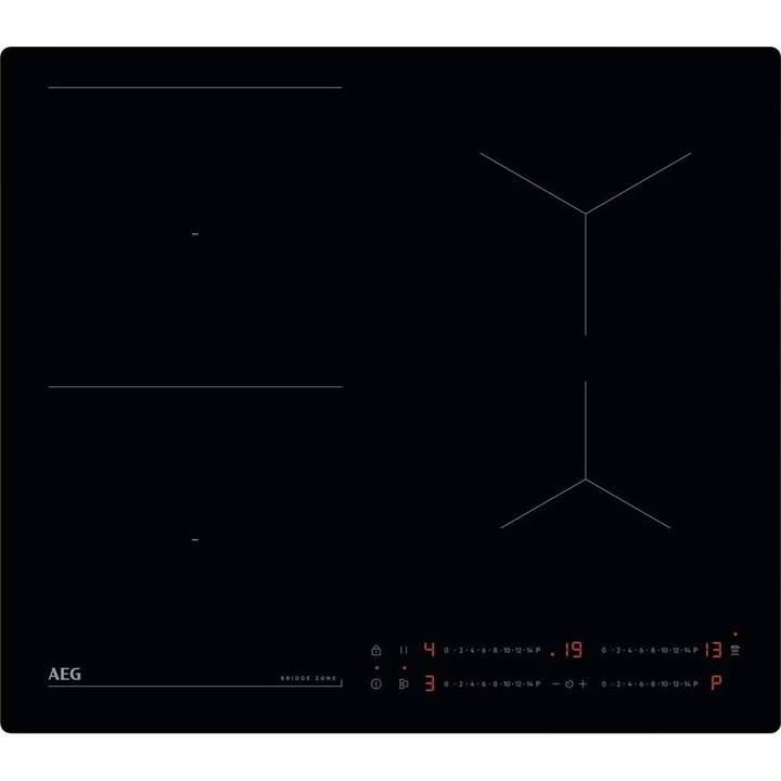 Plita Incorporabila AEG TO64IB00IB, Inductie, 4 Arzatoare, Touch Control, Negru