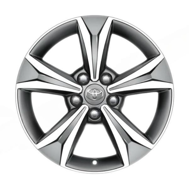 Janta auto Toyota C-HR 17 antracit polerata, originala, 2016-2023