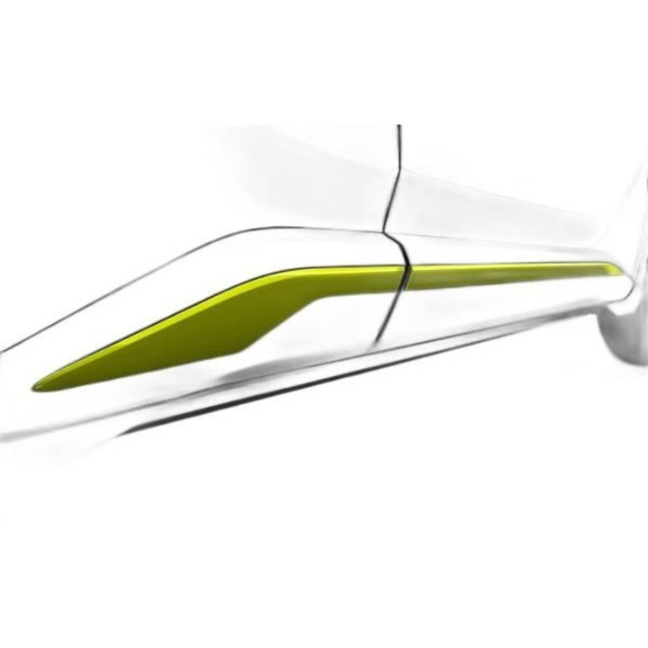 Listwy usi Toyota C-HR, set, verde, 2016-2023