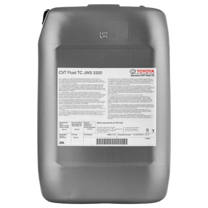 Toyota sebességváltó olaj, TC típusú, 20L, eredeti