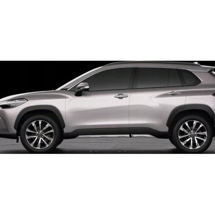 Toyota Corolla Cross autós kiegészítők, ezüst küszöbborítás, 2022 - , PW150-16000-M3