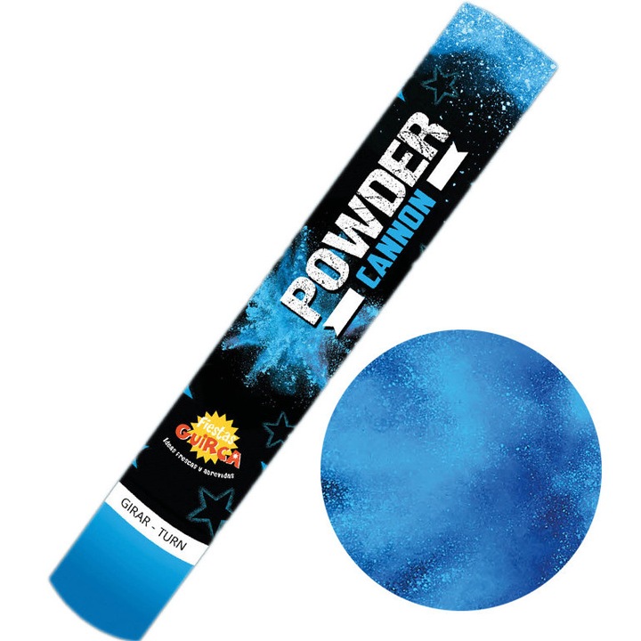 Tub confetti, Fiestas Guirca, albastra, 30cm, 30g