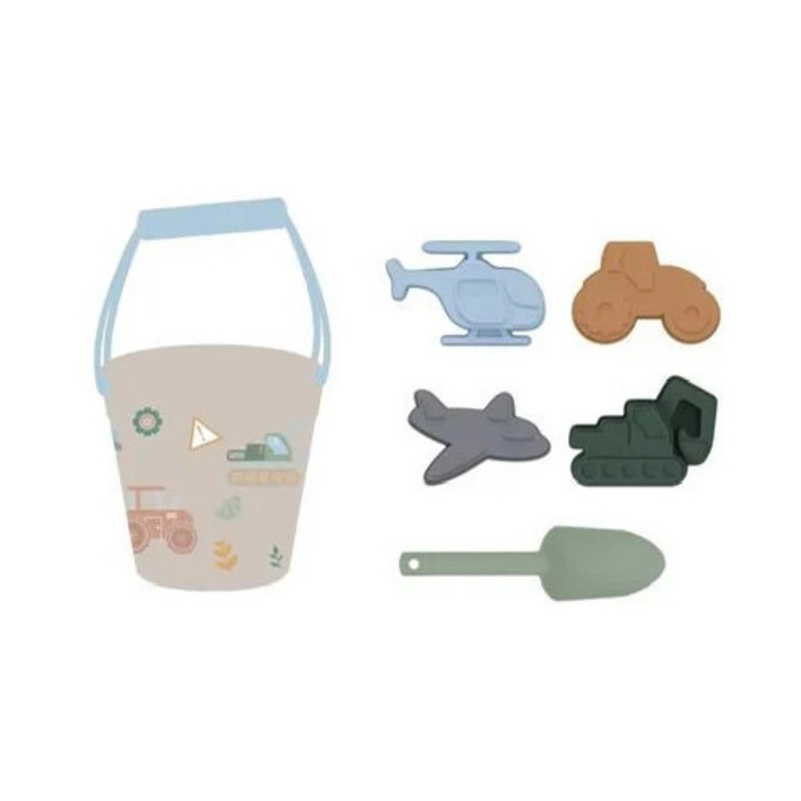 Set Galetusa din Silicon Utilaje si Avioane cu Forme & Lopatica