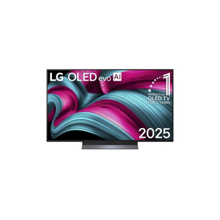 Televizor OLED LG OLED48C59LB, 121 cm, 4K UHD, HDR, Smart TV, control vocal (Alexa, Google Assistant), Dolby Atmos, 120 Hz, WebOS 25
