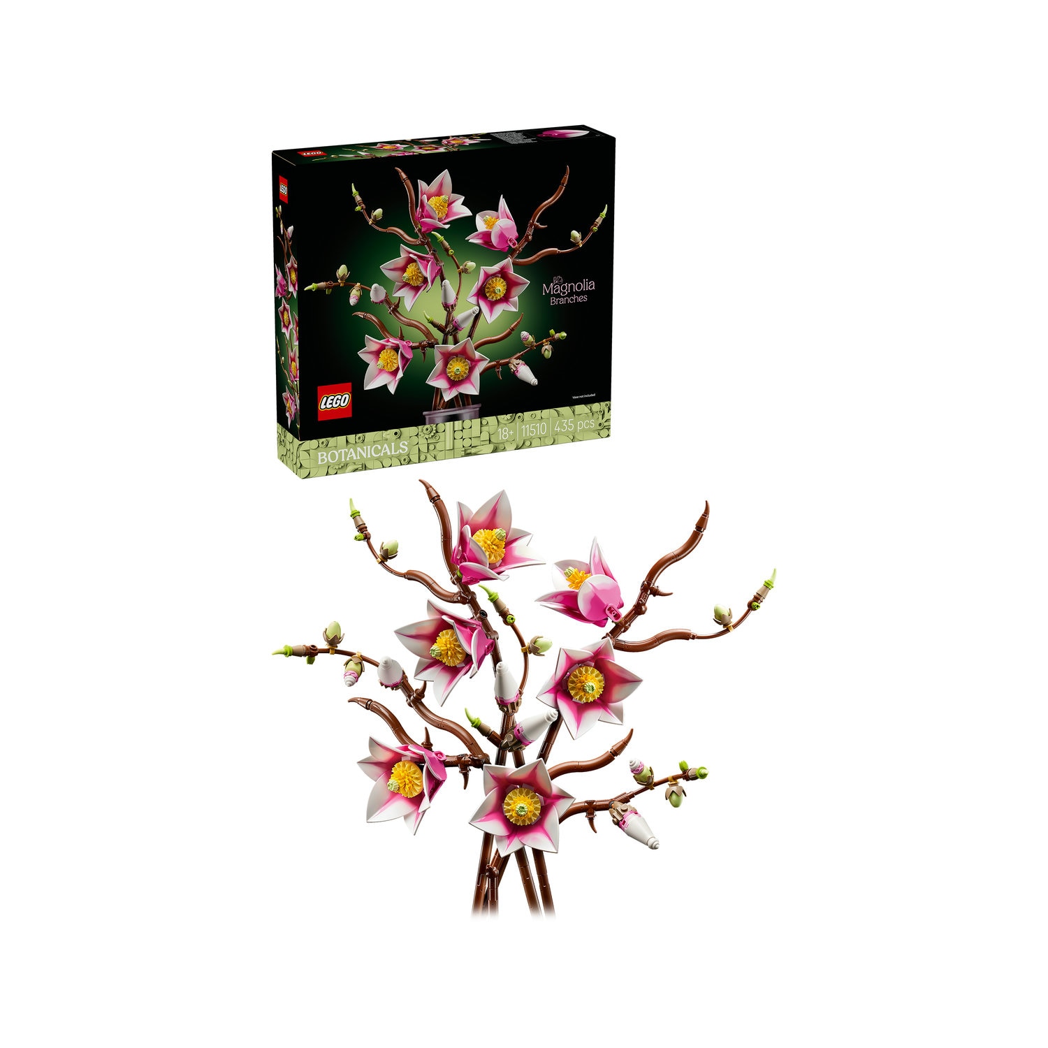 LEGO® Botanicals - Crengute de magnolie 11510, 435 piese.