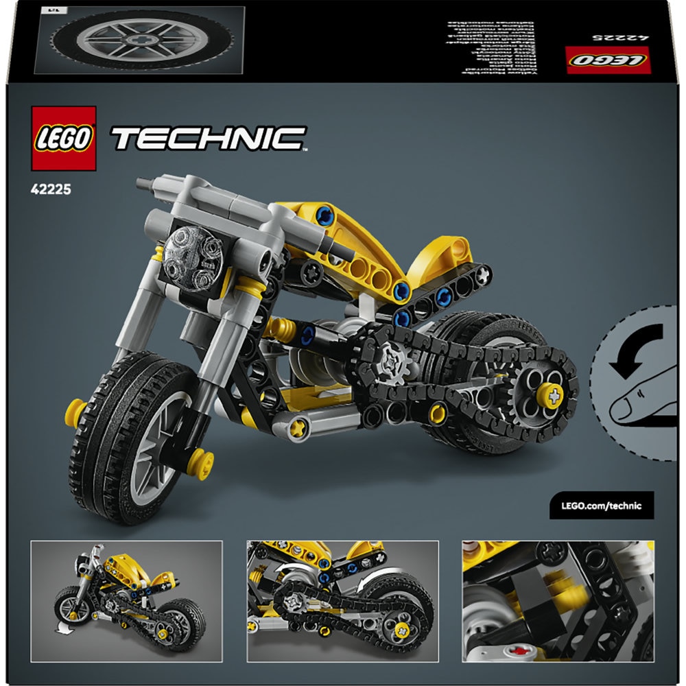 Set de constructie LEGO® Technic Motocicleta galbena 42225
