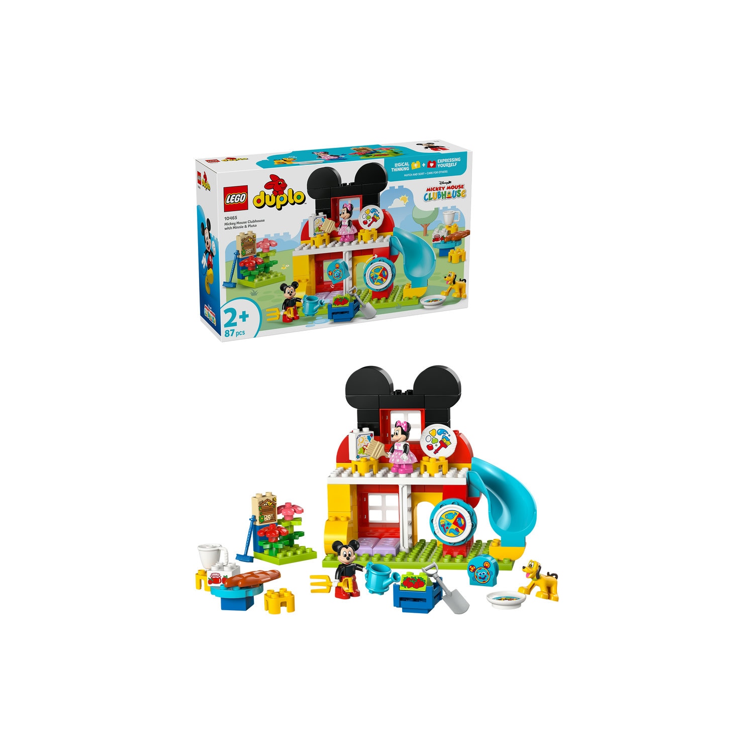 LEGO® DUPLO Disney TM - Clubul lui Mickey Mouse cu Minnie si Pluto 10465, 87 piese.