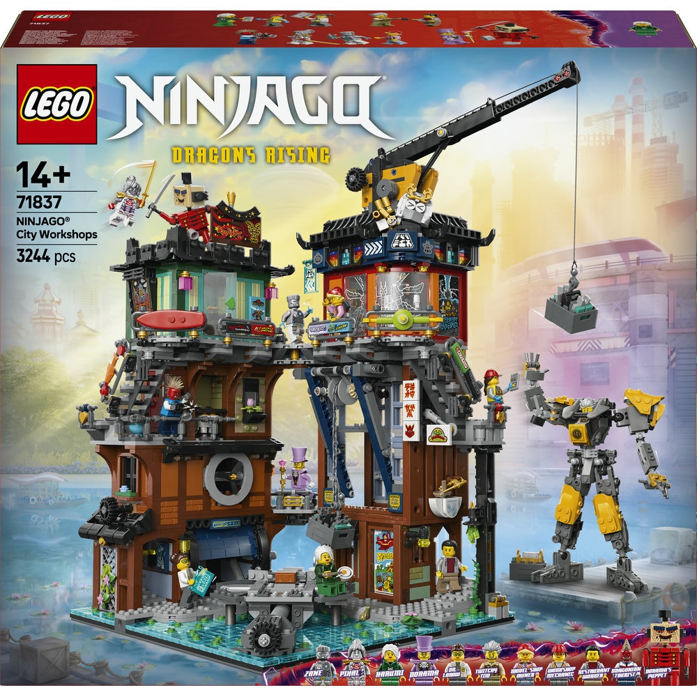 LEGO® Ninjago - Ateliere in orasul NINJAGO® 71837, 3244 piese
