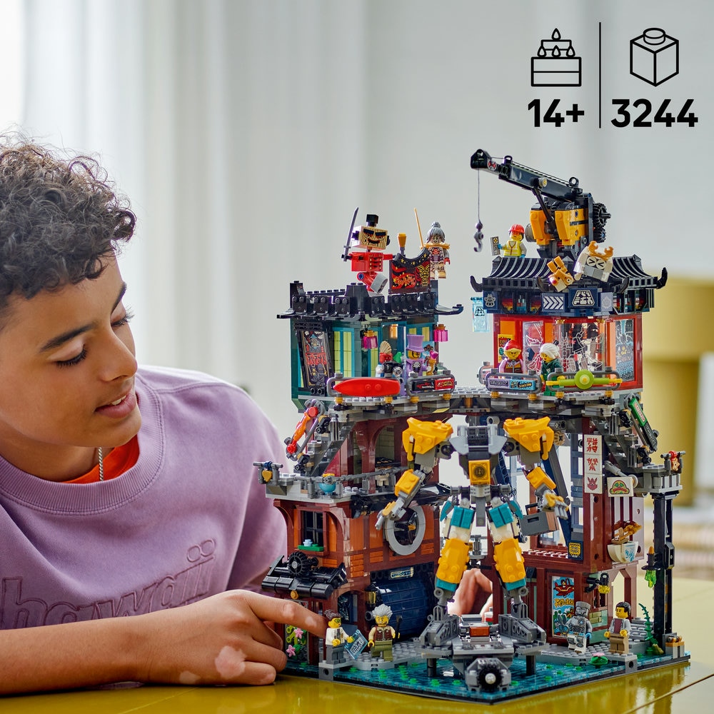 LEGO® Ninjago - Ateliere in orasul NINJAGO® 71837, 3244 piese