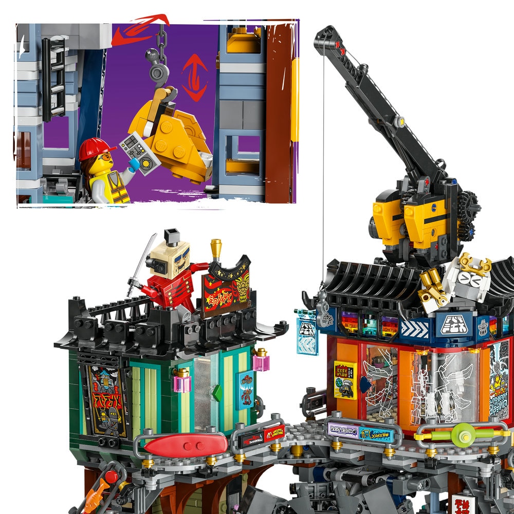 LEGO® Ninjago - Ateliere in orasul NINJAGO® 71837, 3244 piese
