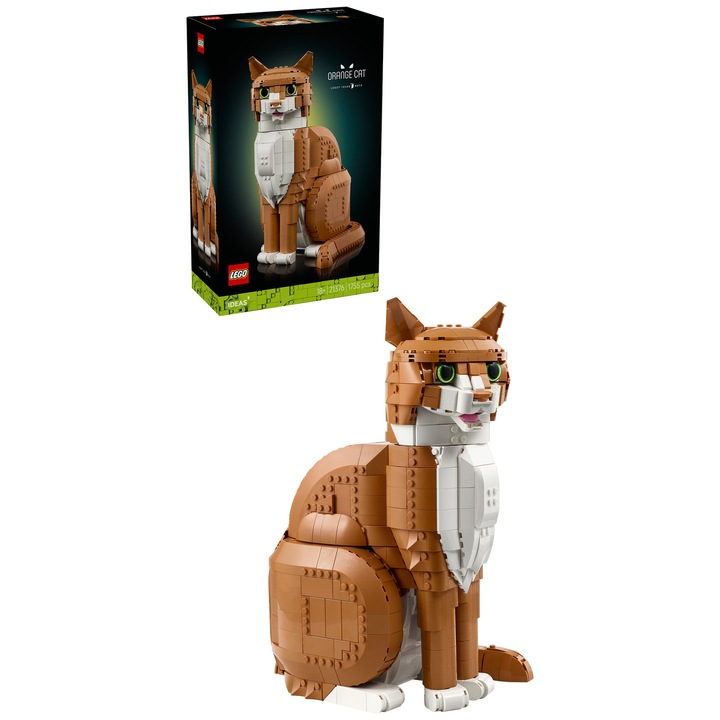 LEGO® Ideas - Pisica portocalie 21376, 1755 piese.