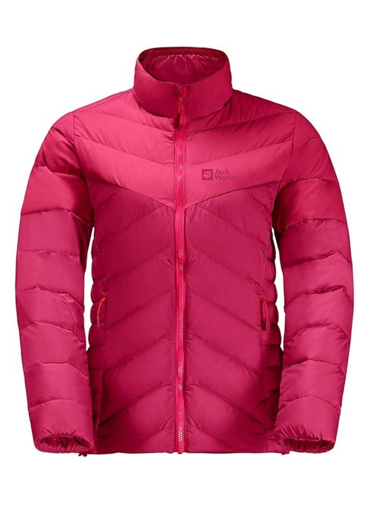 Geaca de dama, Jack Wolfskin, matlasata, rosie, puf/poliamida