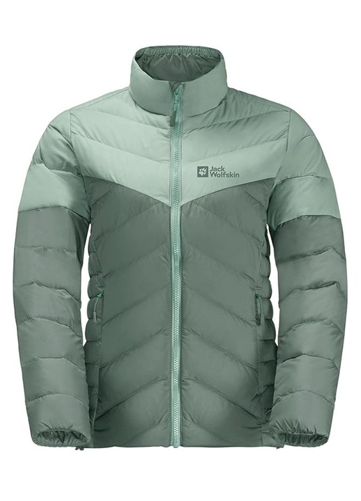 Jack Wolfskin, Geaca cu umplutura cu puf de rata Tundra Down, Verde