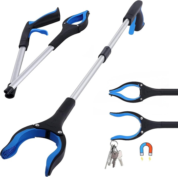 Cleste de ridicare Anikers pliabil 81cm, design ergonomic, cap rotativ, negru