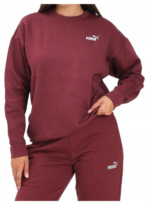 Hanorac dama Puma, visiniu, bumbac, maneca lunga, M INTL