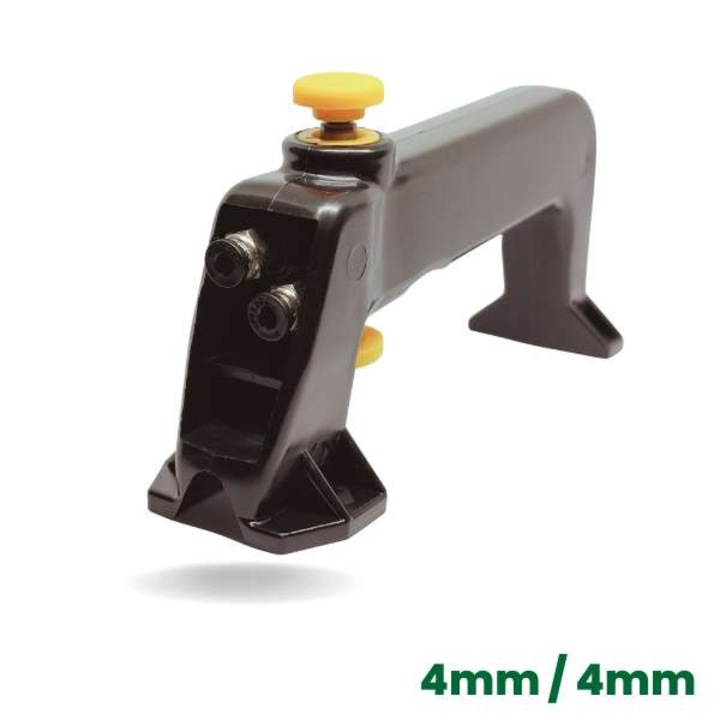 Maner complet cu supapa, AZ, 4 mm, negru, otel rezistent la coroziune, ergonomic