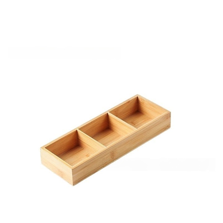 Zeller bambusz kiegészítő és tárgyrendező, 28 x 10.2 x 4.5 cm, barna